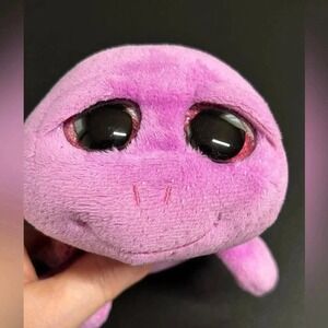 TY Beanie Boos BIG EYED PINK PURPLE SLOW-POKE TURTLE 6" Plush STUFFED ANIMAL Toy